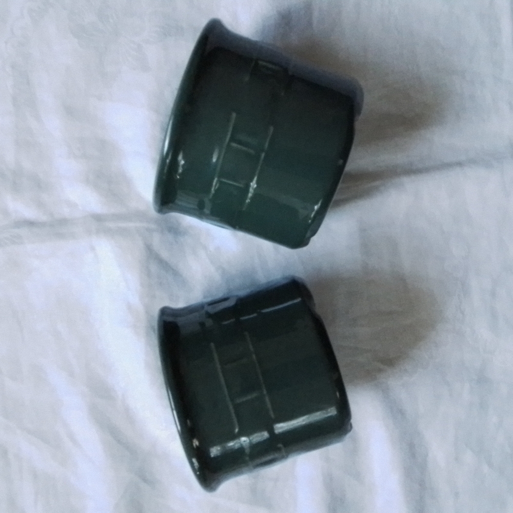 Longaberger Salt Crock pint, Ivy, set of two